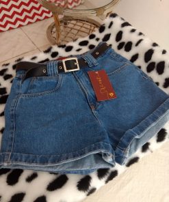 Short Jeans Com Cinto