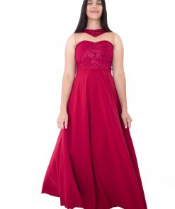 VESTIDO LONGO CORTE PRINCESA