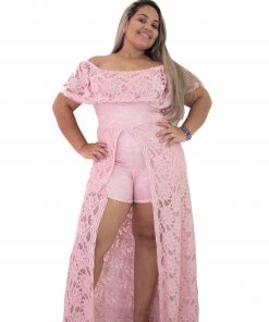 VESTIDO LONGO COM SHORT