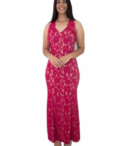 VESTIDO LONGO C/ RENDA ESTILO SEREIA